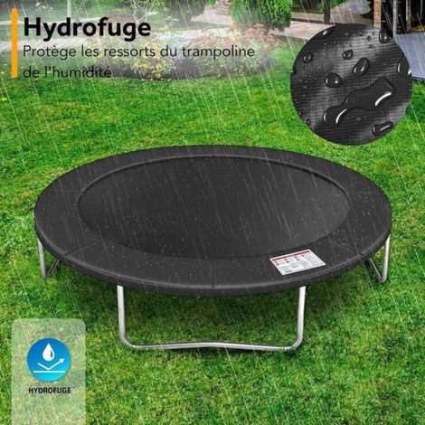 Coussin Protection des Ressorts pour Trampoline 1PCS,183cm Housse Protection Résistant aux Rayons UV et Anti Déchirure,6IN,Noir (1/4)
