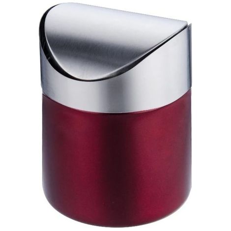 Corbeille de bureau miniature, poubelle compacte pour déchets, petit bac de tri portable, corbeille à papier design de table, poubelle de bureau élégante, mini corbeille de recyclage. (1/5)