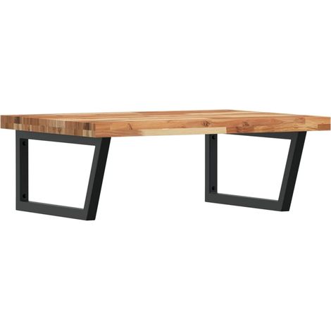 Maison Exclusive - Waschbeckenregal Wandmontage Stahl und Akazien