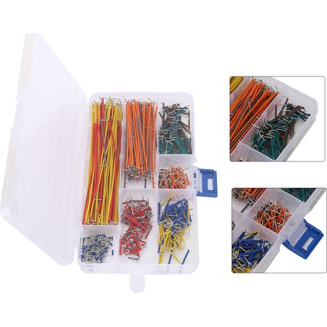 560 fils de connexion colorés en forme de U pour plaques d'essai et accessoires d'extension de broches pour circuits imprimés (1/5)