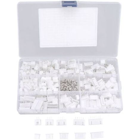 500 pièces Connecteur de fil de pontage Borne 2,54 mm Boîtier Connecteur à broche femelle Kit d'en-tête,DUBUNS