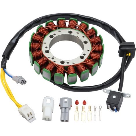 Stator coil, magnet coil, generator charging coil, compatible with Yamaha WR250F motorcycles (models 2004-2009, 2011-2014).--DTEKGAZ