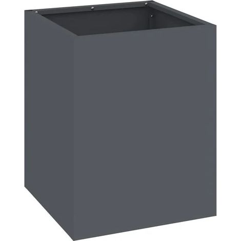 Pot de fleurs de jardin couleur anthracite, 32 x 32 x 40 cm (1/5)