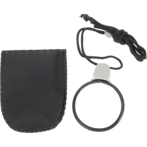 Lunettes transparentes, collier de costume victorien, loupe d'exploration, loupe d'inspection, loupe suspendue-5.5X5.5cm