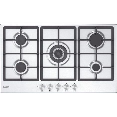 Placa de cocina Candy CHG93WX1 acero inoxidable 86 cm