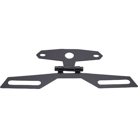 Support de plaque d'immatriculation de moto réglable, support de feu arrière pliable universel pour moto ATV. (1/4)