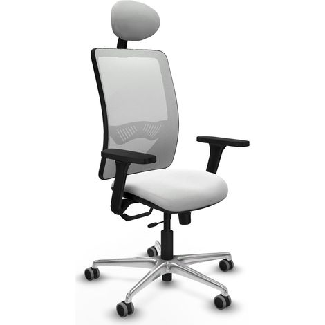 Sedia da ufficio piqueras y crespo Zulema bianco braccioli 3D (1/2)