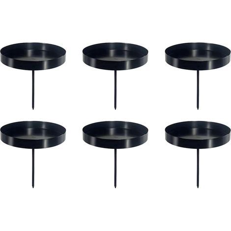 Anlising 6 portavelas de Adviento, portavelas de metal de 8 cm, portavelas para coronas de Adviento, portavelas de Adviento navideños, portavelas de decoración navideña, para guirnaldas, decoración (n (1/5)