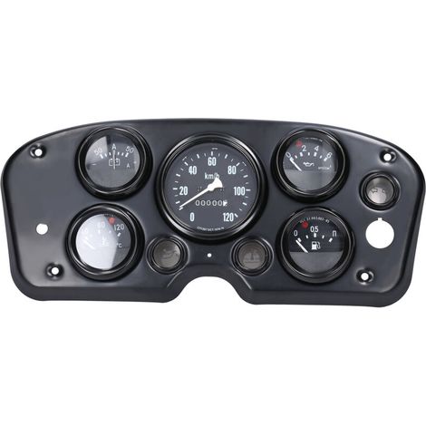 5-in-1 Multifunctional Car Speedometer, Fuel Gauge, Oil Pressure Gauge, Water Temperature Gauge, Ammeter, Modified Automotive Instrument Set, 12V (1/5)