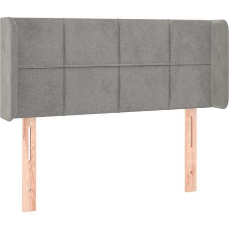Maison Exclusive - Kopfteil mit Ohren Hellgrau 93x16x78/88 cm Sam (1/5)