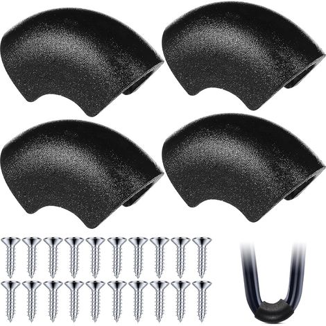 Lot de 4 protections pour pieds meubles en épingle à cheveux, embouts (1/5)