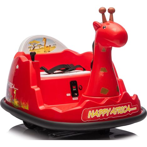 Voiture électrique pour enfants 2-5 ans 6V – Rotation 360° – Lumières LED – Télécommande – Charge max 30 kg – Jouet antichoc rouge – Hydromotrix (1/5)