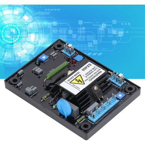 Die automatische Spannungsregelungsplatine SX460 AVR ersetzt die Spannungsregler von Stanford (95-132V / 190-264VAC). (1/5)