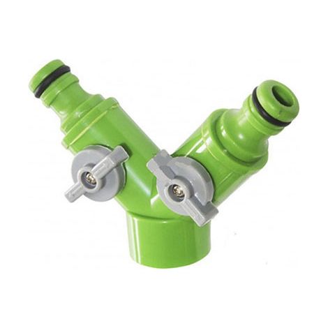 Adaptador grifo c/llave 2 salidas plastico 3602039 gsc (1/2)