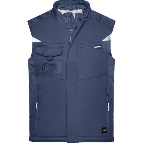 James & Nicholson Professionelle Softshellweste mit Innenfutter JN825 Gr. 2XL navy/navy (1/4)