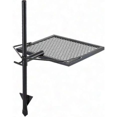 Ecleanfy - Grille de camping pivotante robuste - Grille en acier réglable pour cuisiner au feu de bois (1/5)