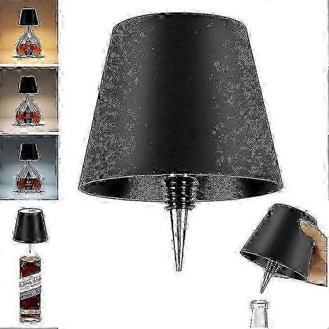 Lampe sans fil pour bouteille de vin, lampe tactile RGB/3 couleurs, veilleuse, lampe LED rechargeable pour bouteille, lampe de table sans fil SZRH AF (1/5)