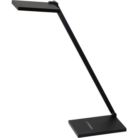 Lampada da Tavolo Zermatt 10W LED Integrato, CCT 3000K/4000K, Regolazione Luce al Tocco, Struttura in Metallo e Metacrilato Nero - IP20 (1/3)