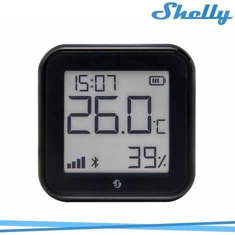 Shelly Plug & Play Plus H&T Gen 3 Sensore Nero