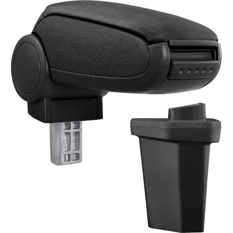 Apoyabrazos central para Hyundai i20 / 2.ª generación con compartimento acolchado en textil negro 030000491 (1/5)