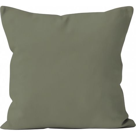 Housse de coussin 60X60 cm ALIX Kaki , par Soleil d'ocre