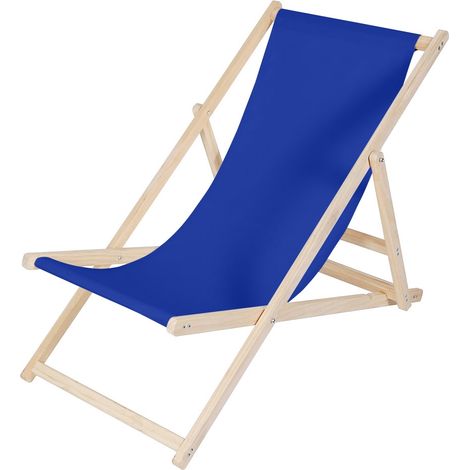 Strandliege Liegestuhl Gartenliege Klappbar Sonnenliege Holz Strandstuhl Faltbar