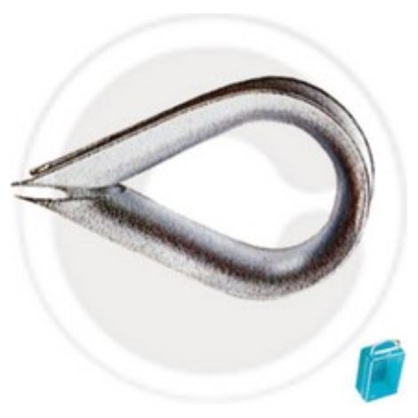 6 piA ces de cosses, cosse de cA ble en acier galvanisA  gr 4 pour les dessus d&39anneau de corde de corde