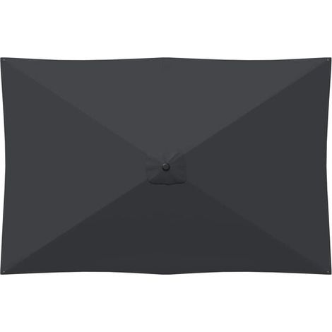 Parasol de jardin 200 x 300 cm en polyester – Protection solaire pour terrasse, balcon et extérieur, ombrage rotatif (1/5)