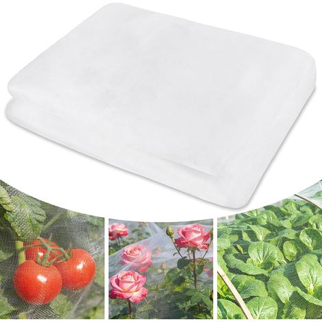 Filet Anti-Insectes Jardin, Filet Protection Plantes Maille Fine avec Attaches et Ciseaux, Protection Potager Contre Insectes et Oiseaux pour Légumes, Serre, Arbres Fruitier (3 x 10 M) (1/5)