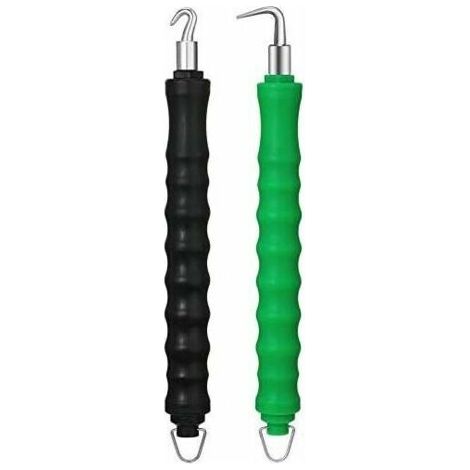 2 pièces Fil pour Barres D'armature Twister Crochet, Torsadeuse avec Retour Automatique, Armatures Crochet Fil de Ligature Poig (1/5)