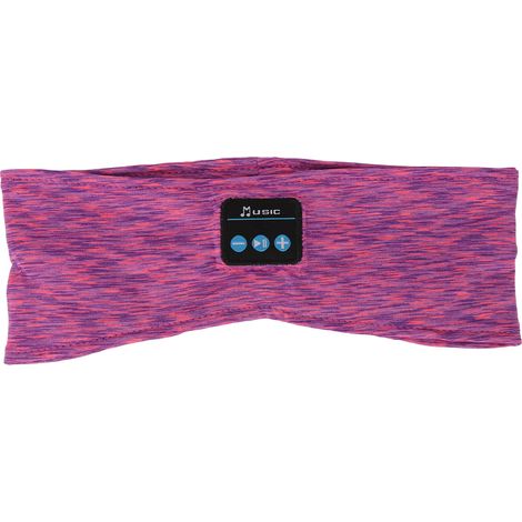Bandeau de sommeil sans fil réglable avec musique douce pour dormir, idéal pour la course et le yoga (violet) (1/5)
