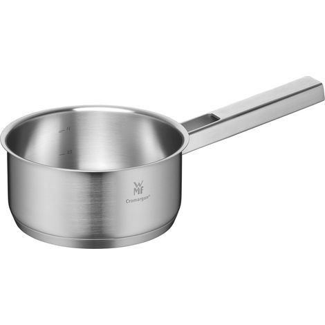 casserole 16 cm sans couvercle, petite marmite 1,4 l, pot à lait induction, acier inoxydable mat, non revêtu, marmite induction avec tartre interne, va au lave-vaisselle (1/5)