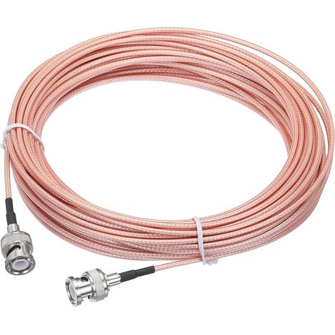 RG316 Coaxial Câbles BNC Mâle Vers BNC Mâle Bas Perte RF Coaxial Câble 49,2FT Orange (1/5)
