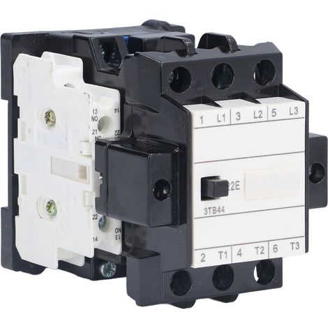 Contacteur CA 2NC+2NO Pa66 en plastique thermodurcissable, montage sur rail DIN, 220 V CA, 50/60 Hz, 32 A (1/5)