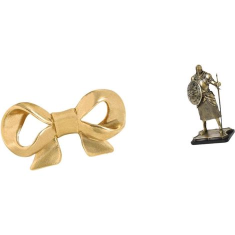 Poignée de meuble en laiton Baoblaze forme nœud papillon, statue (1/5)