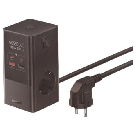 Stazione di ricarica - BASEUS - POWERCOMBO TOWER - 3AC+2U+2C - 35W - Nero