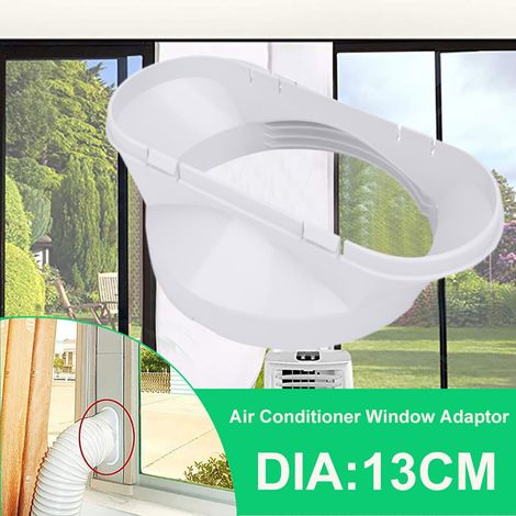 Interface de tuyau d'évacuation pour conduit d'évacuation de 5,12 pouces de diamètre, raccord de tube à bride pour climatiseur portable (1/5)