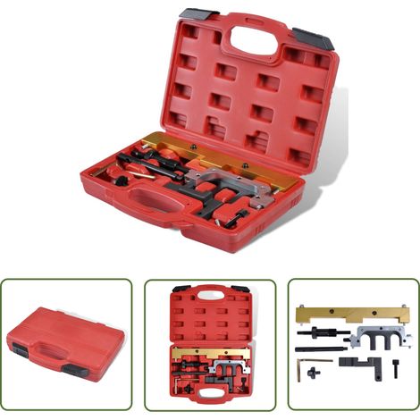 The Living Store Nockenwellen-Arretierwerkzeug-Set Geeignet für BMW N42 / N46 - BMW Reparatur - Nockenwellen Einstellen - Vanos Werkzeug - Werkstattbedarf - Motorradzubehör (1/4)