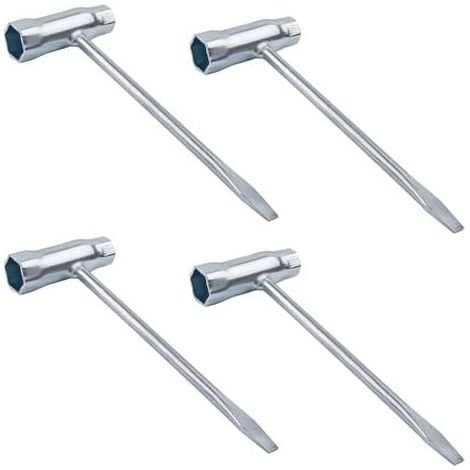 4-teiliges Kettensägen-Schlüsselset mit Schraubendreher, 13/19 mm Zündkerzenschlüssel, Kombinationswerkzeug für Kettensäge, Roller, Moped, Rasenmäher, Freischneider - (1/5)