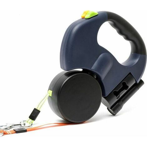 Green Mobility-Laisse pour chien Laisse Double Rétractable pour 2 Chiens, avec Lumière LED et Distributeur de Laisse 3M (1/5)