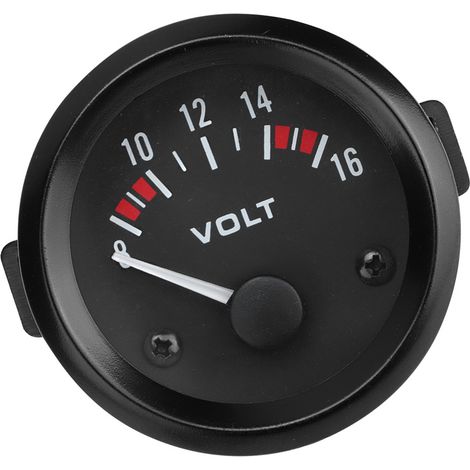 Universelles 12-V-Autovoltmeter, 52 mm Spannungsanzeige, 8–16 V Batterieanzeige