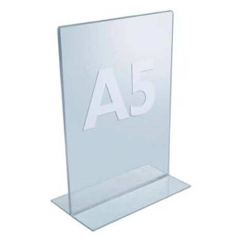 Tischaufsteller DIN A5 Acryl transp.freistehend