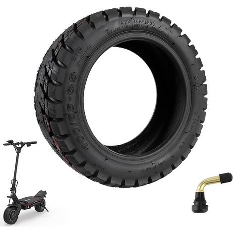 Pneu de rechange tubeless pour trottinette électrique ULIP100/65-6.5, pièces de pneu épaissies, antidérapantes et résistantes à l'usure.