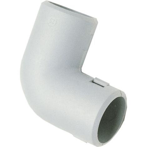 coude 90 degrès - equerre - diamètre 20 mm - pour tube irl - gris - lot de 1 - iboco 20103
