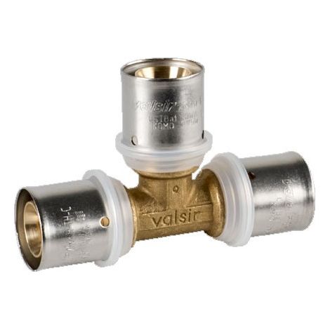 Raccordo a Tee intermedio ø20/2,25 x 20/2,25 x 20/2,25 Pexal Brass - raccordo a pressare VS0175710 (1/2)