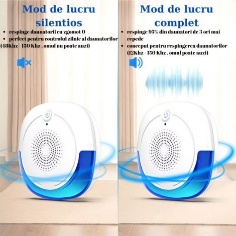 Répulsif anti-rongeurs, antiparasitaire électronique, pour maison, entrepôt ou garage, fréquence 12-150 Hz, sans danger Étiquette (1/4)