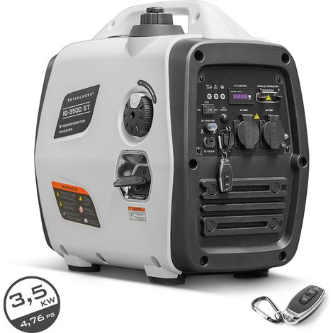 STAHLWERK generador eléctrico, generador inversor, generador de energía, grupo electrógeno de emergencia, 3,5 kW (1/5)