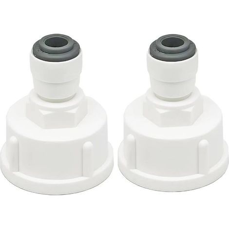 Bardusch-Connecteur de conduite d'eau pour réfrigérateur, 2 pièces, connecteur rapide 1/4" converti en connecteur femelle 3/4", double joint, connecteur rapide pour filtre à eau