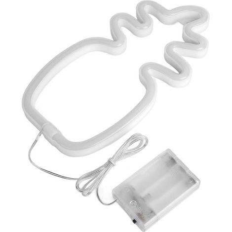 Panneau lumineux LED néon, Pineapple Neon Light, modèle ABS+PVC, néon waterproof pour décoration de fête et vacances