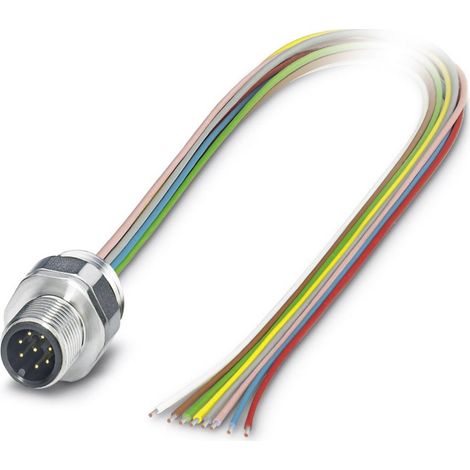[GEBRAUCHT] B-Ware Phoenix Contact Sensor-/Aktor-Einbausteckverbinder M12 Stecker 4-polig IP67 0,5m (1/2)